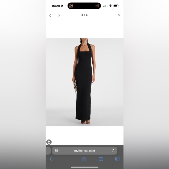 solace london black dress The Joni Maxi Dress in Black
